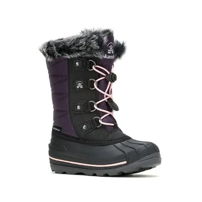 Kamik Frosty Lake Kid's Winter Boots, Blackberry, K3 - Image 1 of 4