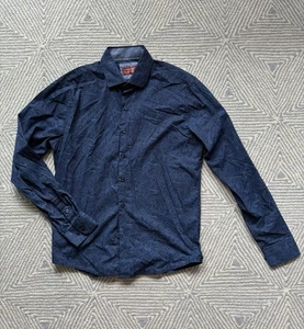 Consequence Long Sleeve Button Shirt - Blue Paisley - Medium - Picture 1 of 4