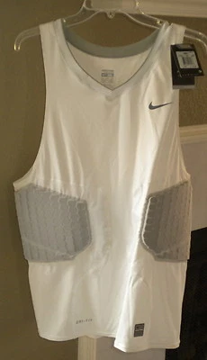 NWT NIKE PRO MEN BASE LAYER WHITE BASKETBALL TANK TOP SHIRT 371054 XXXLARGE $75 - Image 1 of 2