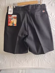 NWT Dickies Men's Size 38 Flat Front Shorts Black 42234BK Casual/Work - Picture 1 of 9