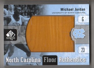 2011-12 SP Authentic Basketball North Carolina Game Floor #UNC-MJ Michael Jordan