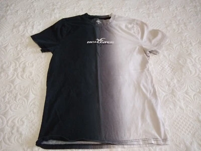 Camiseta Hollister Los Angeles Hombre M Negra Gris Blanca Ombre Foto 1 de 4