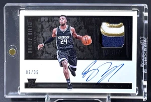 ( /35 RPA ) Buddy Hield 2016-17 Noir RC #121 Rookie Patch On Card Auto Warriors - Picture 1 of 2