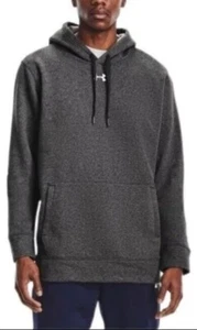 Under Armour Men's Gray UA Hustle Fleece Hoodie Men L - Picture 1 of 3
