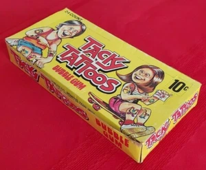 VINTAGE 1971 TACKY TATTOOS (24) 10 CENT PACKS & BOX IN EXCELLENT CONDITION - Picture 1 of 5