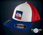 New The North Face Truckee Red White Blue Trucker Mens Flexfit Cap Hat