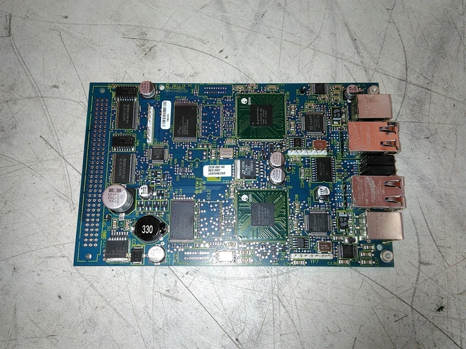 Defective GE 2528-002-A0 20X4348D1L Quad Port Ethernet DSL Control Board AS-IS - Image 1 of 4