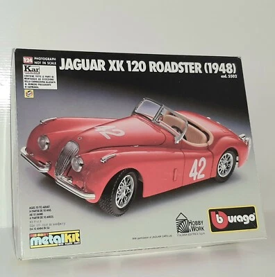 BURAGO 1/24 JAGUAR XK 120 ROADSTER 1948 KIT MONTAGGIO COD.5502 - Immagine 1 di 4
