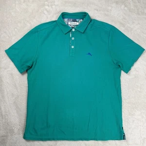 Polo Tommy Bahama Islandzone uomo M/M turchese usata - Foto 1 di 6