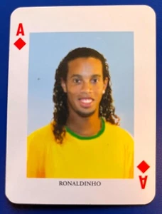 FOOTBALL STAR RONALDINHO BRASIL PSG VERY RARE ROOKIE CARD NEUVE MINT CONDITION - Zdjęcie 1 z 2