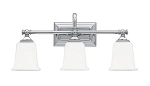 Quoizel Nicholas 3 Light 22 inch Polished Chrome Bath Light Wall Light NL8603C - Picture 1 of 1