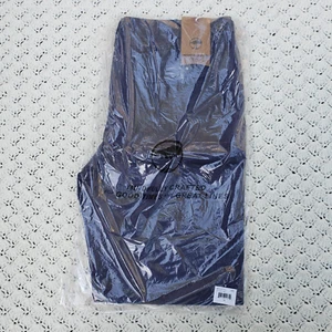 NWT Arbor Fatigue Pants Organic Cotton Herringbone Button Fly Blue - 36 - Picture 1 of 3
