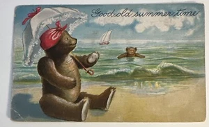 Bears At The Beach In The Good Old Summertime Fantasy Anthropomorphic UDB - Picture 1 of 2