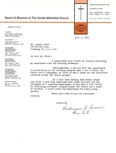 Cartas firmadas de la misionera metodista Kathryne B. Sears - Boy Scouts - Imagen 1 de 3