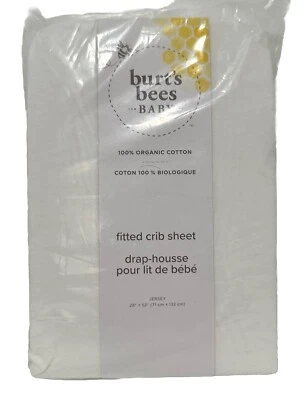 Burts Bees Baby Sábana de Cuna Ajustable Sólida Algodón Orgánico BEESNUG Sábana de Cuna Nube Foto 1 de 4