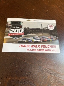 Verizon 209 2023 At The Brickyard Track Walk Voucher - Imagen 1 de 2