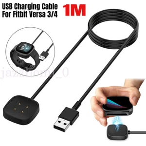 1M Replacement Charging USB Spare Charger Cable for Fitbit Versa 3/4 UK - Picture 1 of 17