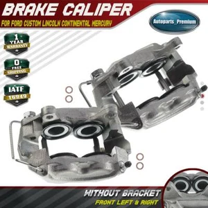 2x Front (Pair) Brake Calipers 4 Pistons for Ford Lincoln Mercury 1965-1967 - Picture 1 of 8
