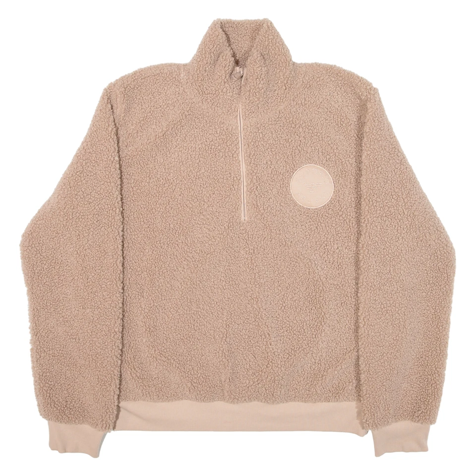 EMPORIO ARMANI Ropa de Dormir Mujer Pullover Chaqueta Beige M Foto 1 de 4