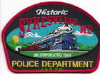 Historic Sykesville Police "Train", MD (5" x 3.5") shoulder police patch (fire)