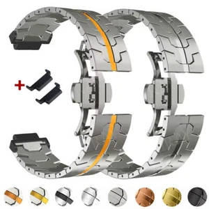 Correa de reloj de acero inoxidable para Garmin Forerunner 220 230 235 630 620 735XT - Imagen 1 de 21