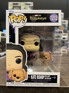 Marvel Hawkeye Kate Bishop with Lucky the Pizza Dog 1212 Funko Pop OVP Rare New - Imagen 1 de 6