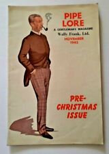 RARE Pipe Lore Magazine November 1942 Wally Frank Sir Thomas Fergusson Cover
