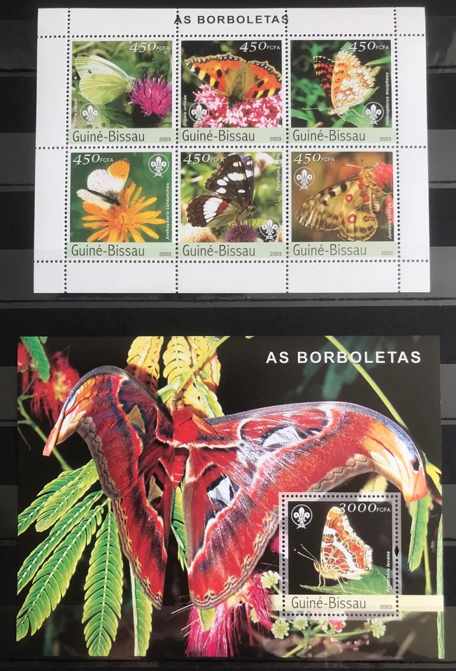 Como Borboletas / Mariposas / Insectos en sellos - Timbres - MNH** Alb.7 Foto 1 de 1