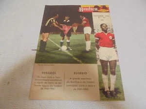 1961 O BENFICA ILUSTRADO PORTUGUESE MAGAZINE #49 EUSÉBIO ROOKIE - VERY RARE - Picture 1 of 2