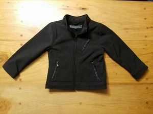 Urban Republic Boys Black 4T Zip Up Jacket Zippered Pockets Inner Fleece Lined - Picture 1 of 8