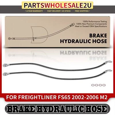 Manguera hidráulica de freno trasero derecho y derecho 2 piezas para Freightliner Business Class M2 FS65 Foto 1 de 4