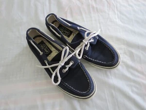 Boat Shoes Moccasin Sperry Topsiders Women's 6.5 Dark Blue - Picture 1 of 17