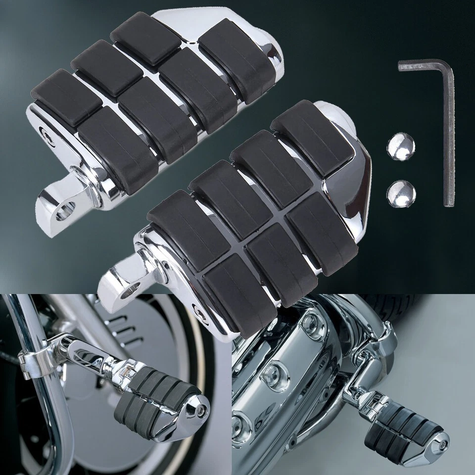 Par de estriberas de carretera pedales reposapiés para Honda Goldwing 1000 1100 1200 1500 1800 Foto 1 de 4