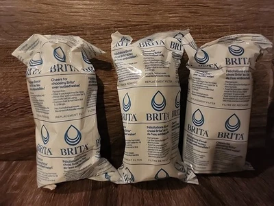 Brita Blanco 3 Pk Jarra de Agua Filtros de Repuesto Estándar Sellados Nuevos—¡Sin Caja! Foto 1 de 2