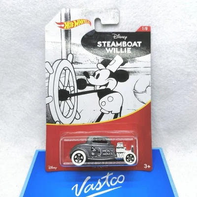 Hot Wheels 2017 Walmart Exclusive Disney Mickey Steamboat Willie '32 Ford GDG84 - Image 1 of 4