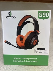 Jeecoo G90 Gaming Headset with Microphone for PC PS4 PS5 - Low-Latency Black - Picture 1 of 8
