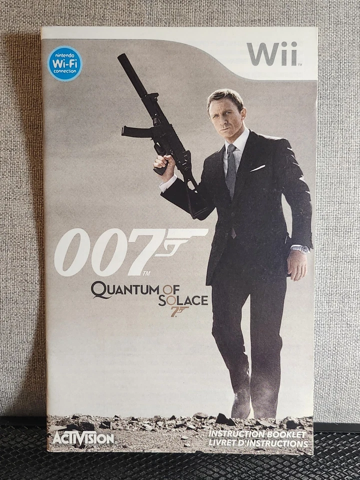 007: Quantum of Solace Instruction Booklet - Manual Only - Nintendo Wii - Image 1 of 1