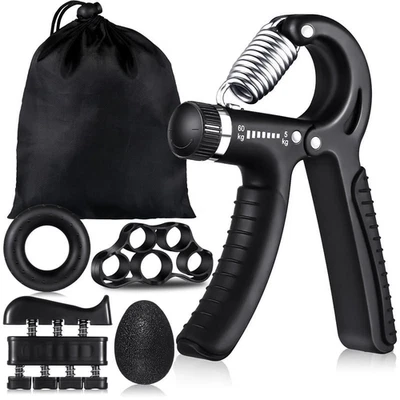 Kit fortalecedor de agarre de mano ajustable de 6 piezas para Ultimate Hand Fitness Foto 1 de 4
