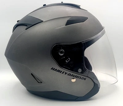 Casco protector solar Harley Davidson cara abierta GRANDE MAYWOOD II negro mate 12/2018 Foto 1 de 4
