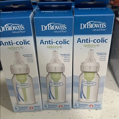 6 biberones anticólicos Dr. Brown’s Natural Flow.  4 oz.  NUEVO Foto 1 de 3