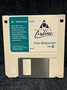 AOL America Online Version 3.0 Floppy Disks 3.5” For Windows rare 1997 - Picture 1 of 2