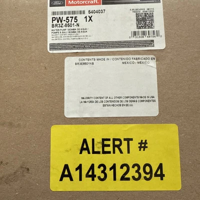 Водяной насос PW-575 Motorcraft новый для грузовика F150 Ford F-150 Mustang Transit-150 - Изображение 1 из 2