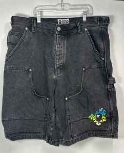 A Bathing Ape Patch 2 Tone Denim Jeans Shorts Size 2XL - Picture 1 of 15