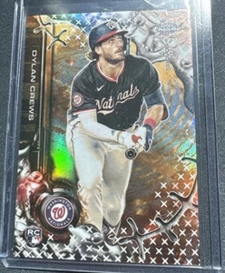 2025 Topps Chrome x Cactus Jack Dylan Crews Rookie Refrctor SP 26 FFNY Exclusive - Picture 1 of 2