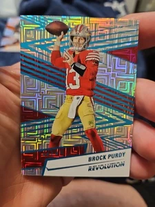 Tarjeta de fútbol americano Brock Purdy Panini Revolution Teal Levels/499 2025 49ers QB #150 - Imagen 1 de 5