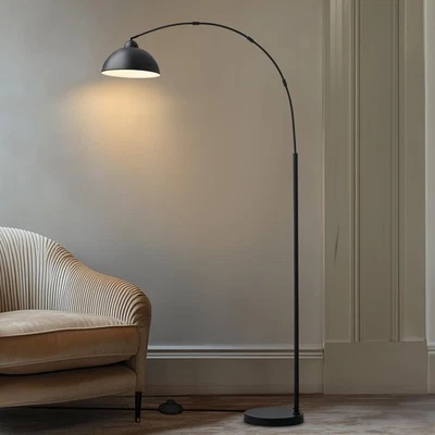 Floor Lamp with 3 Light Modes Adjustable– Modern Arc Standing Tall Lamp Dimma... - Image 1 of 4
