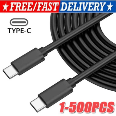 USB-C to USB C Type-C Fast Charging Data SYNC Charger Cable Cord 3/6/10FT lot - Image 1 of 4