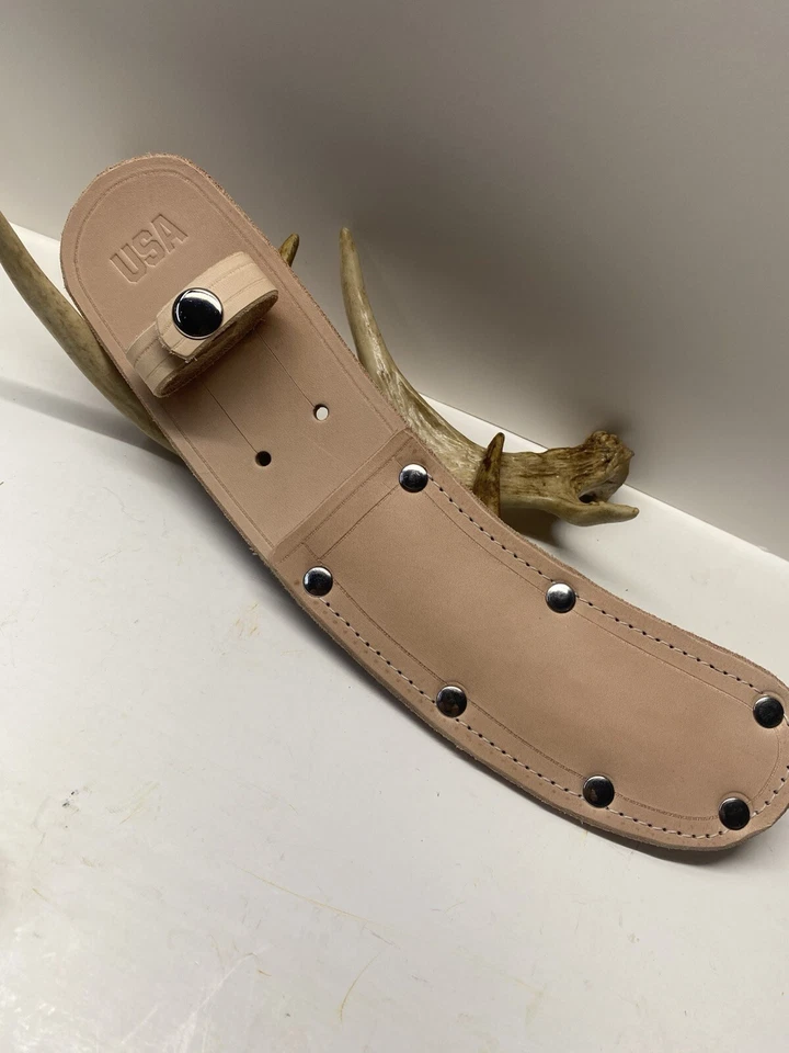 Funda de cuchillo desollador de cuero grueso {GREEN RIVER/VIEJO-NOGAL/ESTUCHE} ¡EE. UU.! Foto 1 de 1