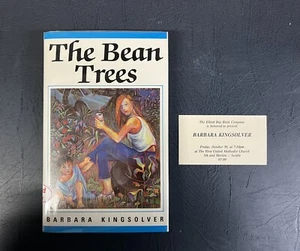 SIGNED Barbara Kingsolver-THE BEAN TREES-1989-1ST/1ST UK ED VG W/Event Ephemera - Picture 1 of 6
