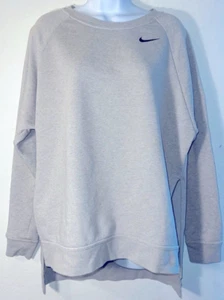 Sudadera Nike DRI-FIT Para Mujer Gris Dobladillo Dividido TALLA XSMALL Salón Atletismo - Imagen 1 de 4